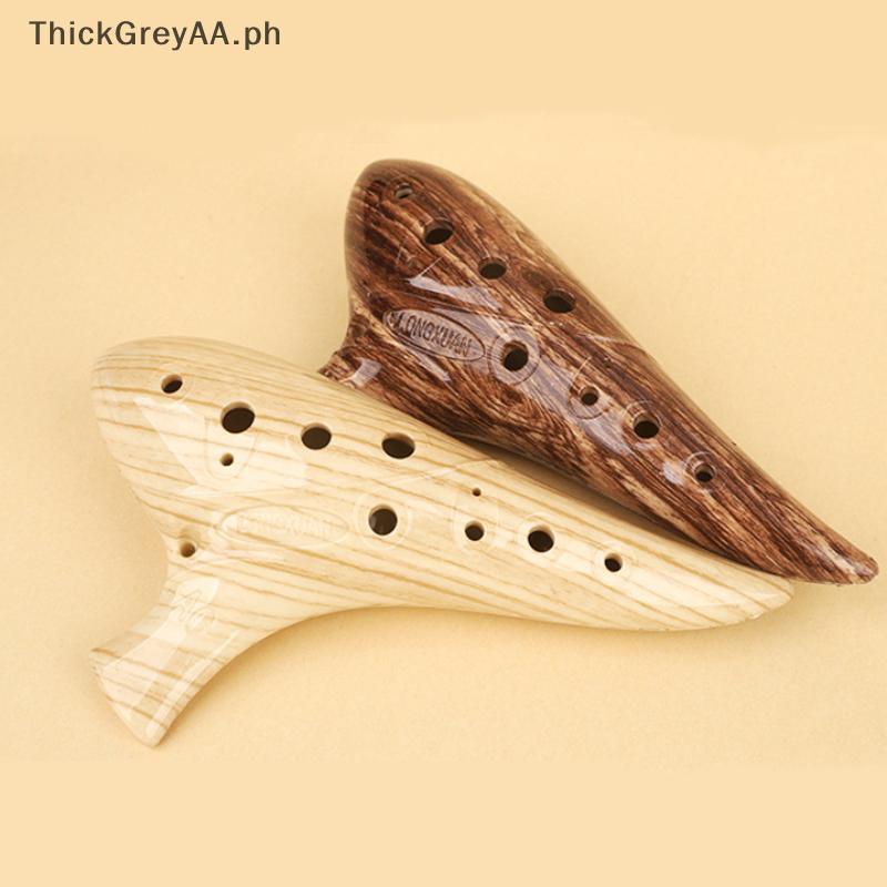 ThickGreyAA 12 Lỗ Ocarina Nhạc Cụ Ocarina Alto C Tone Nhựa Chuyên Nghiệp Ocarina Nhạc Cụ Dành Cho Ng