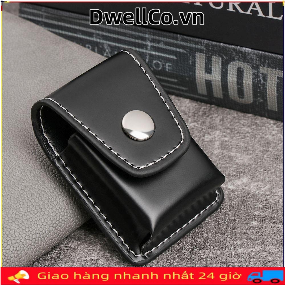 DWELLCO Nhẹ Hơn Da Nam Kerasene Lighter Thủ Công Cá Tính Siêu Trận Đấu