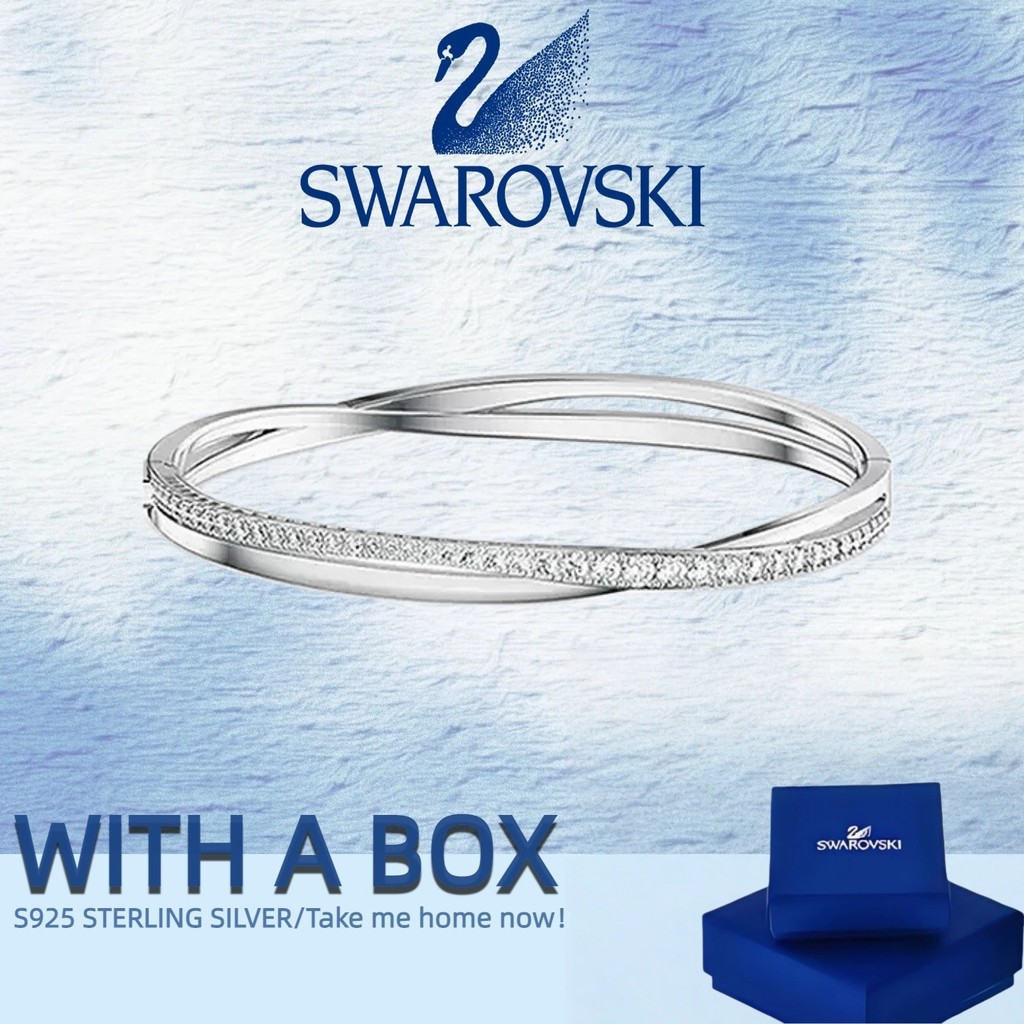 Swarovski Thiên Nga Vòng Tay Trang Sức TWIST Vòng Tay Thiên Nga Vòng Tay Colorfast Vòng Tay Thiên Ng