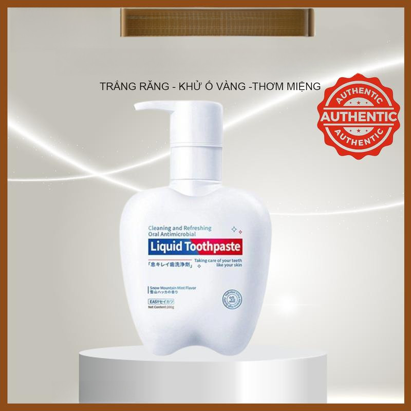 Kem Đánh Răng Khử Ố Vàng Giữ Hơi Thở Thơm Mát Liquid Toothpaste Nhật Bản 200g