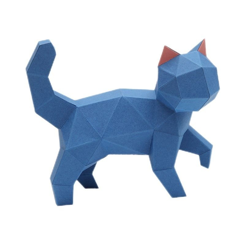 0319Paper Planet of the Apes mèo DIY origami mô hình ani Paper Origami Ball cat DIY origami mô hình 