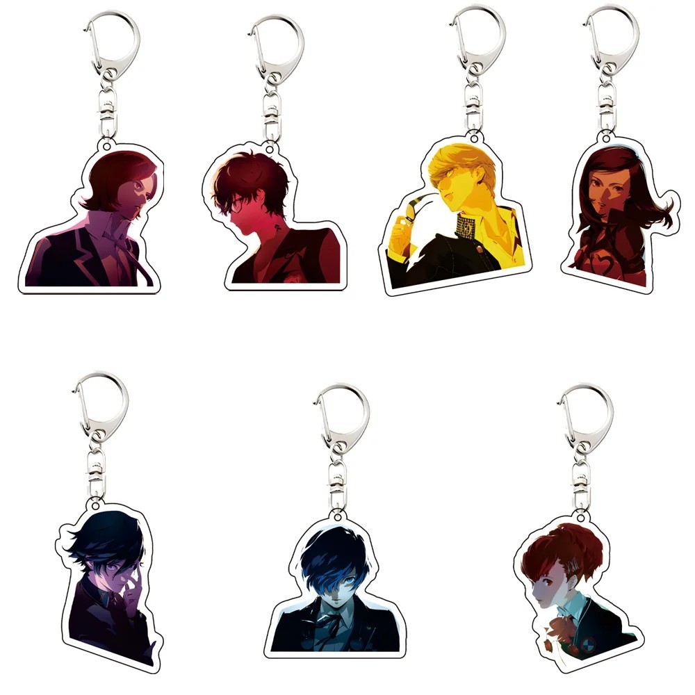 Móc khóa Persona 5 Persona 4 Persona 3 Anime Standee Acrylic Mica Mô Hình Nhân Vật Trang Trí Cặp Sác