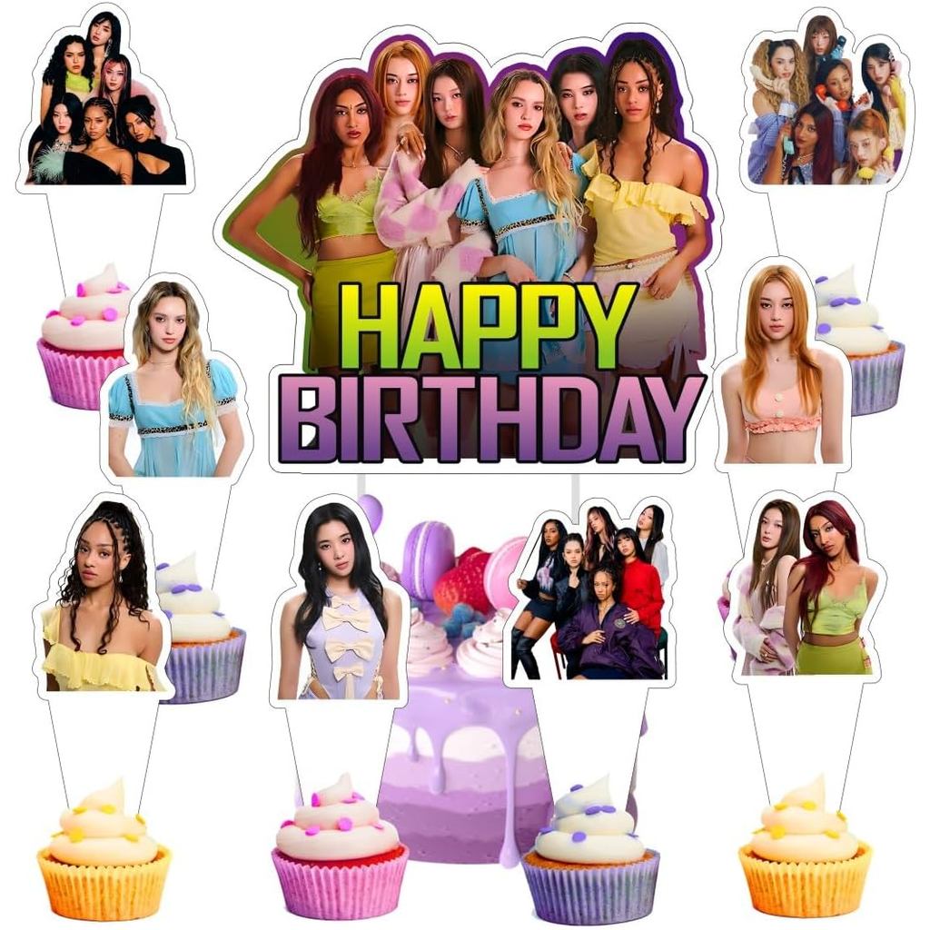 25 Chiếc Bánh Katseye Topper Và Cupcake Toppers Bộ Đồ Dùng Tiệc Sinh Nhật Cho Katseye Theo Chủ Đề Tr
