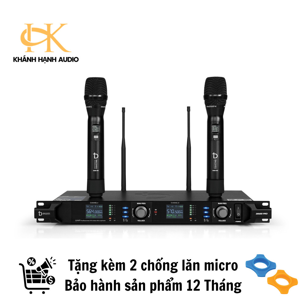 Micro cao cấp dBacoustic DB650 Pro, mic không dây DB 650Pro Hàng chính hãng