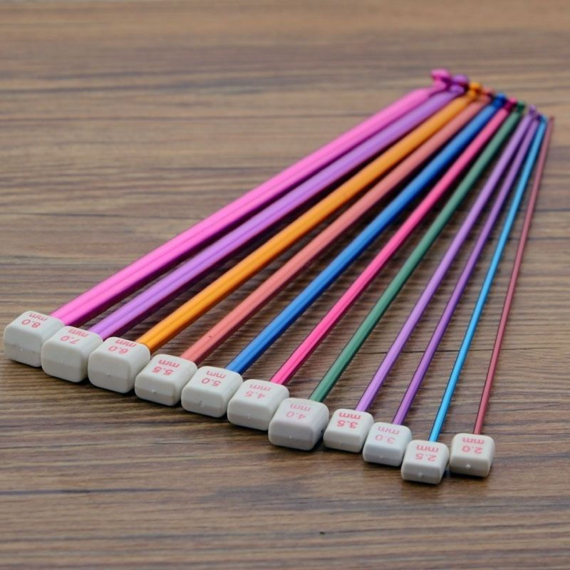 New Product#Afghan crochet scarf, long sweater, colorful aluminum knitting needles, thick yarn knitt