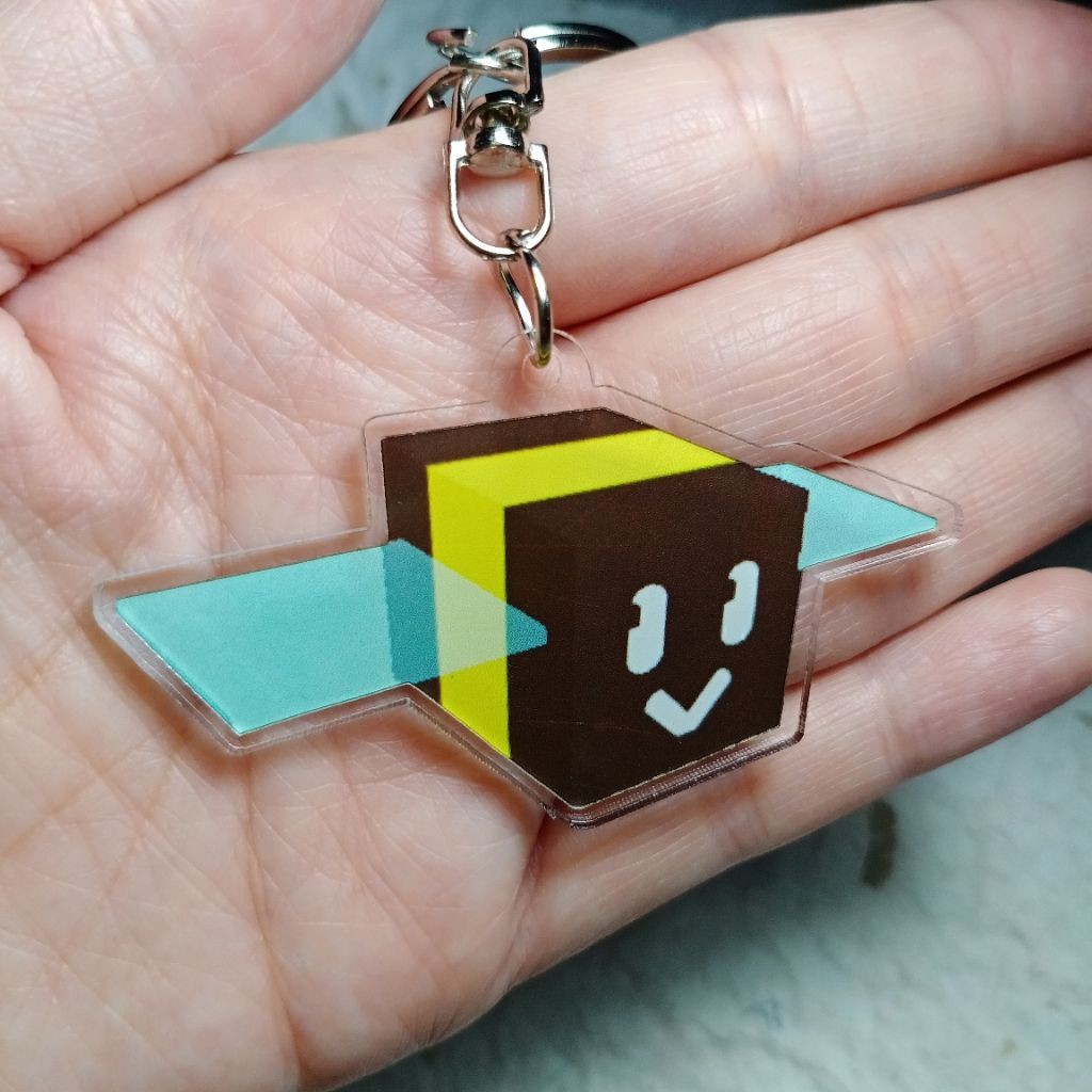 Ganci BASIC Bee Bee Swarm Simulator keychain key chain Swarm Simulator