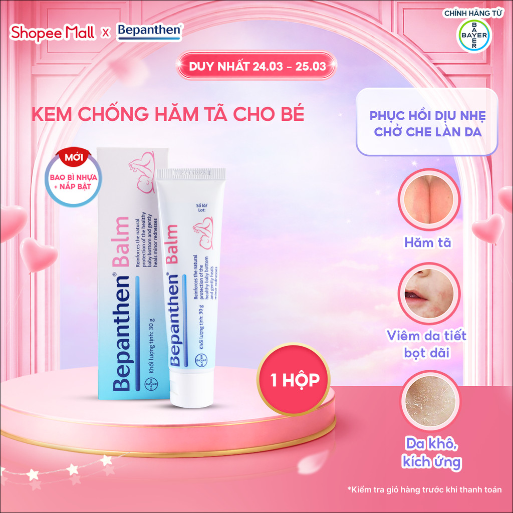 Kem Chống Hăm BEPANTHEN Balm Dạng Kem Mỡ (30G/tuýp)