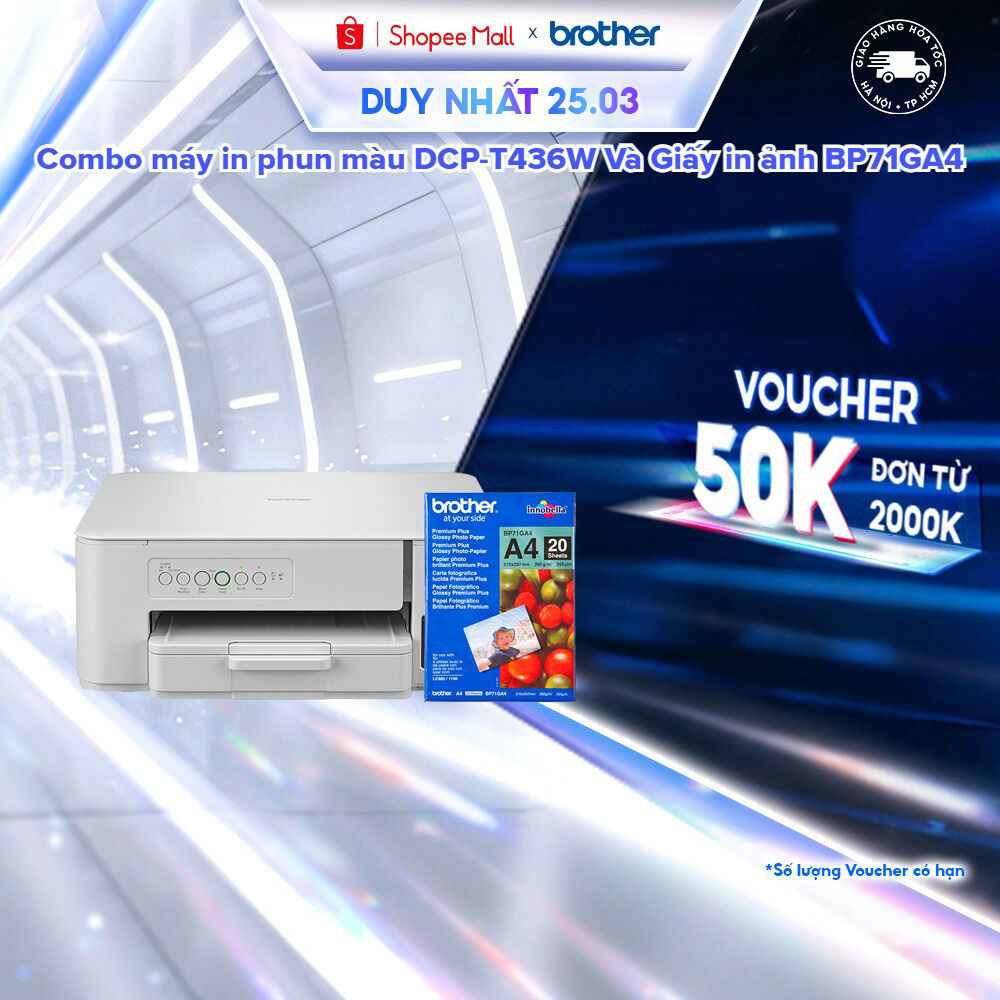 Máy in phun màu Brother DCP-T436W