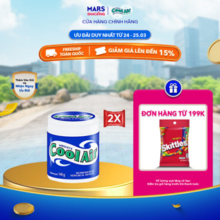 Combo 2 hũ kẹo Sing-gum Cool Air hương bạc hà - khuynh diệp hũ 90 viên