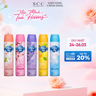 Xịt Phòng Hương Nước Hoa PURE AIR Hương Thơm Tự Nhiên Dễ Chịu 280ml