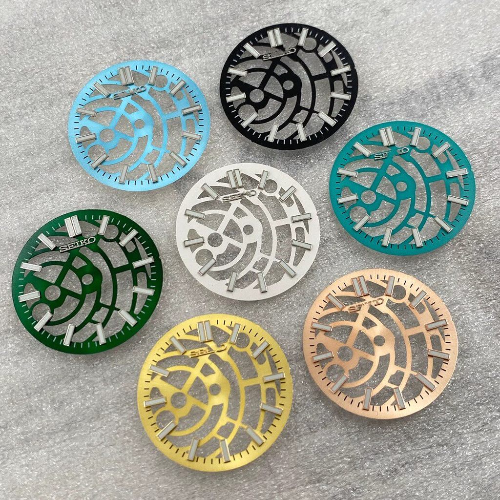 Phụ kiện đồng hồ ~ 28,5mm Mặt số rỗng Chuyển động rỗng Phụ đề thích hợp cho chuyển động NH70 / NH72 