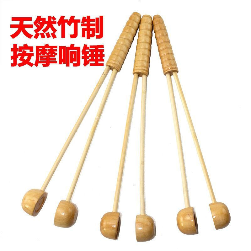 Brand new wooden massager for leg tapping massage, meridian tapping, and waist massage12y Bamboo mas