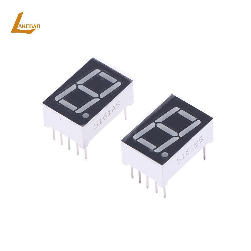 [LAKEBAO] 10 Cái Kỹ Thuật Số Tubemon AnodeCathode 0.56 Inch 10Pins 5161AS 5161BS 1 Bit Digit 7 Phân 