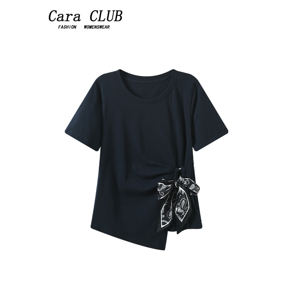 Cara Club Áo Thun Nữ cổ tròn tay ngắn size lớn, phù hợp mùa hè