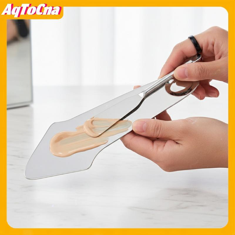 AqToCna Thép không gỉ Guasha Cạp Với Túi Da Pu Thìa Kim Loại Máy Mát Xa Mặt Làm Đẹp Da Mặt Dụng Cụ C