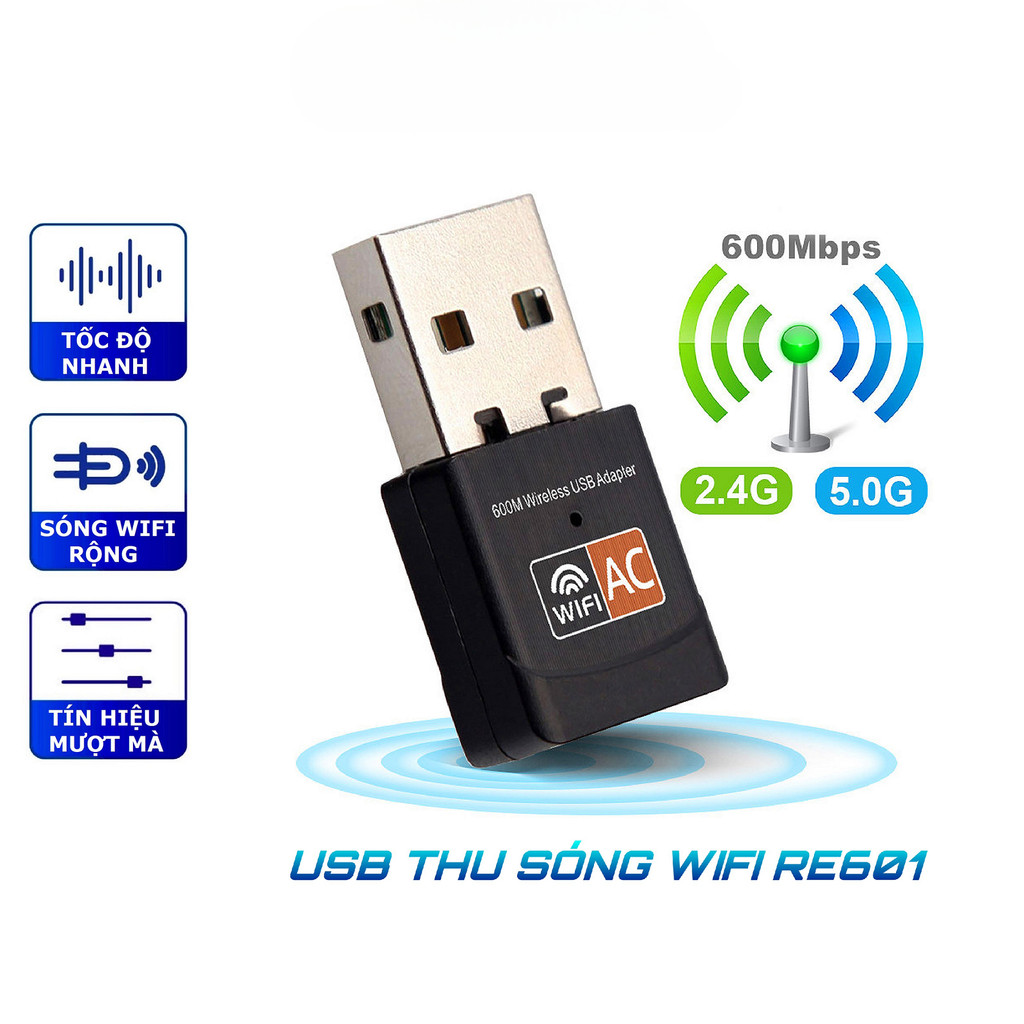 USB Wifi - USB thu Wifi 802.11n Cho Máy Bàn Có Anten -dc2381