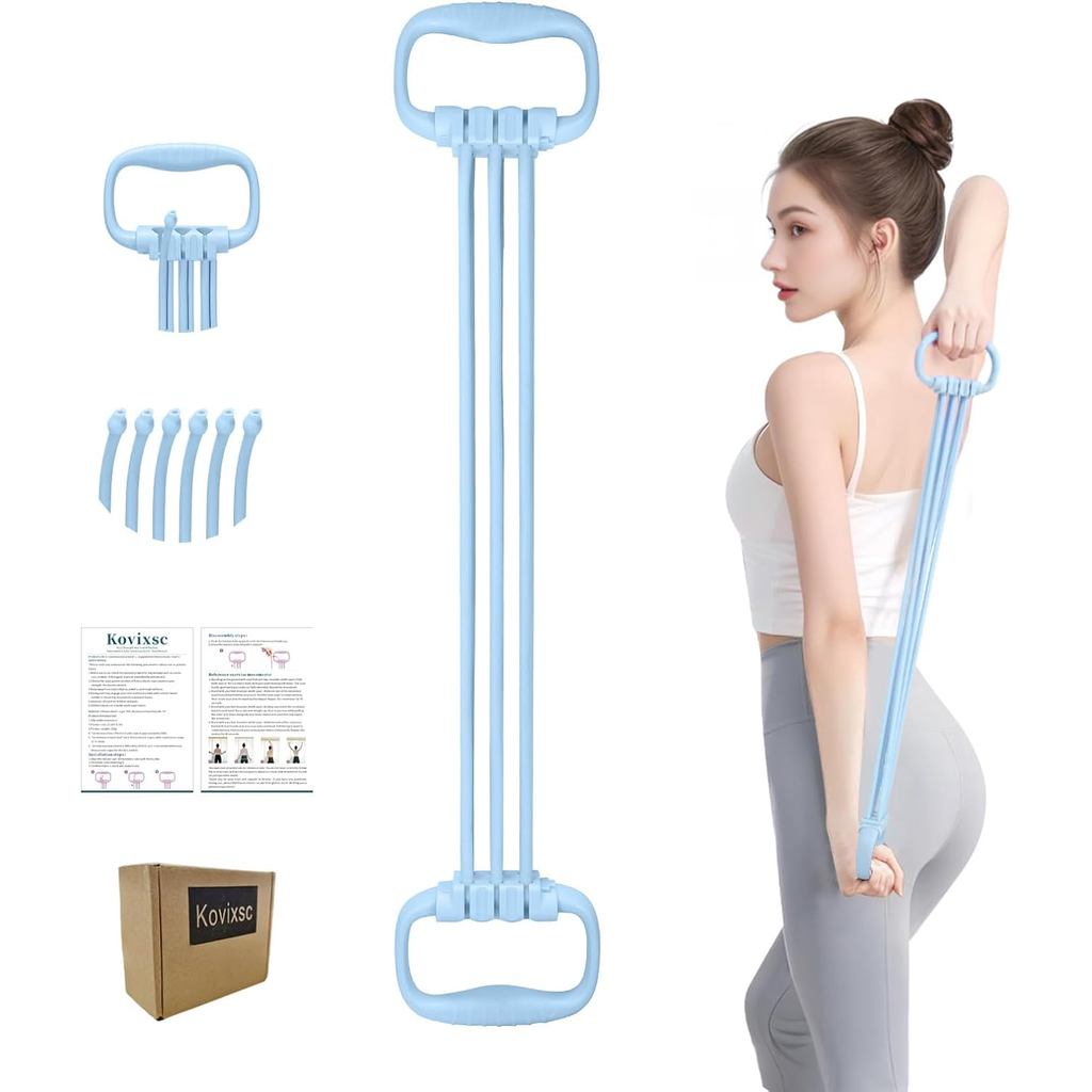 Hình 8 dây kháng lực 15-90LBS, phù hợp tập luyện tại nhà, Yoga và Pilates