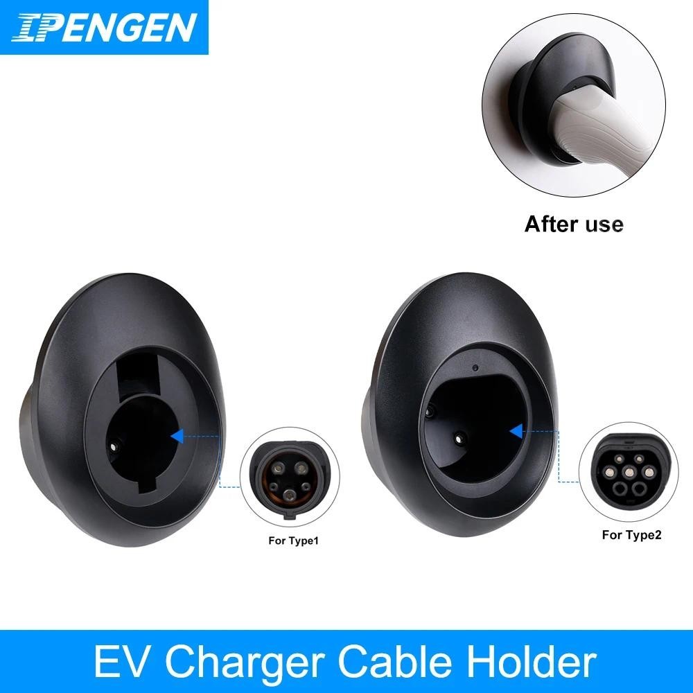 IPENGEN EV Sạc Cắm Giá Đỡ Cho TESLA Loại 1 j1772 Loại 2 GB-T Tiêu Chuẩn Điện Xe Sạc Treo Tường Giá Đ