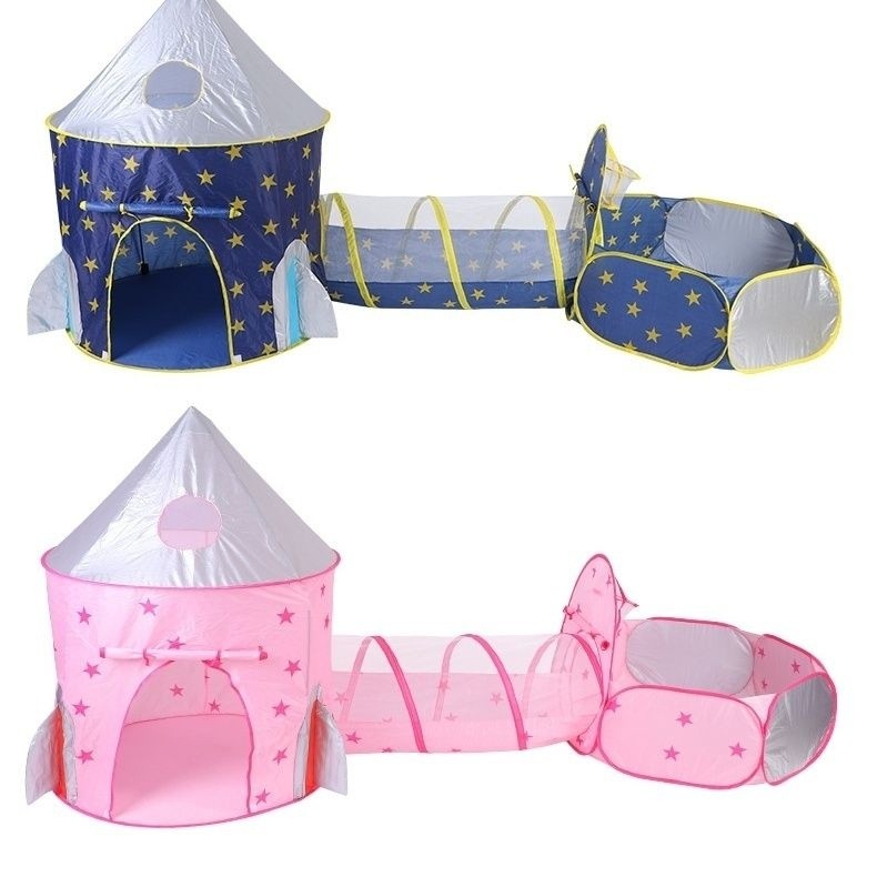 Bộ ba món Space Playhouse: Khu vui chơi sáng tạo dành cho trẻ em từ 3-6 tuổi, Lều trẻ em Space