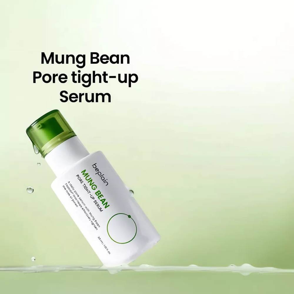Beplain Mung Bean Pore Serum, Pore Minimizing Sebum Rebalancing Soothing Facial Skin Care Serum