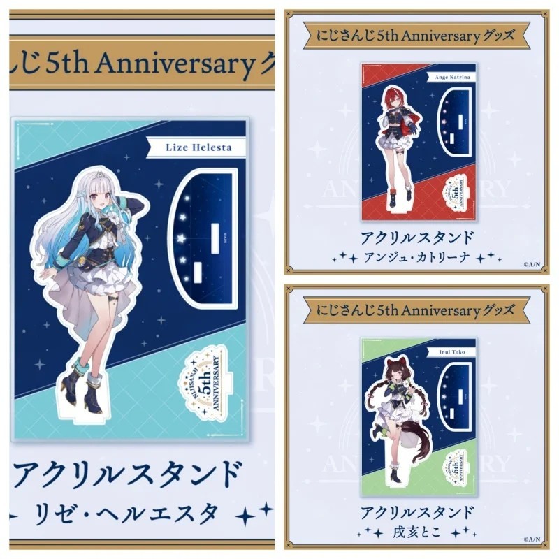Standee Nijisanji nhân vật Lize Helesta Ange Katrina Inui Toko Sanbaka mô hình mica trang trí bàn họ