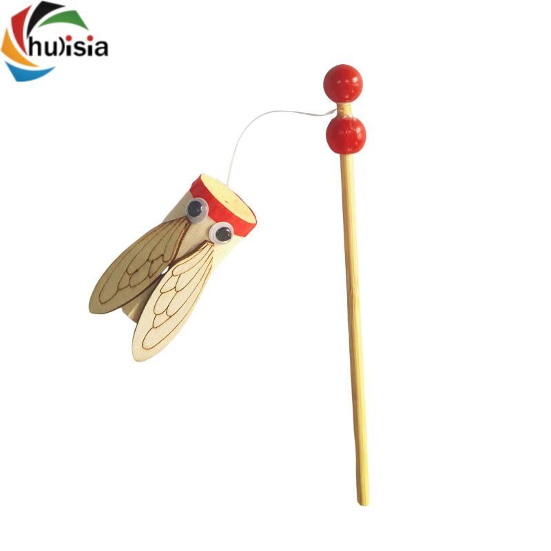 Curisia Đồ chơi Cicada gỗ truyền thống Trung Quốc, Máy tạo âm thanh Cicada sáng tạo Giáo dục sớm cho