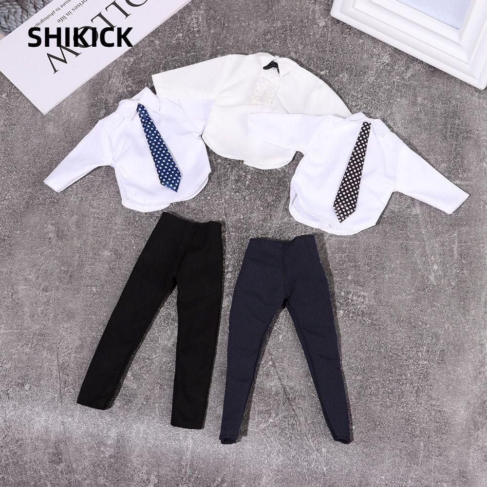 SHIKICK 11 Bộ 1 / 6 Quần Áo Búp Bê Nam, Mặc Hàng Ngày Đẹp Trai Phù Hợp Với Áo Sơ Mi Quần, 6 Phong Cá