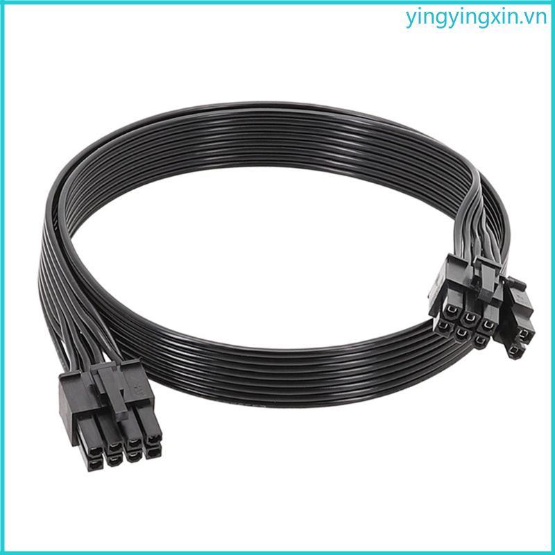 Cáp nguồn YIN 8PIN đến 8PIN 6 + 2 18AWG forCorsair HX1200 HX1000 HX850 HX750 Bộ nguồn mô-đun 50 60 7