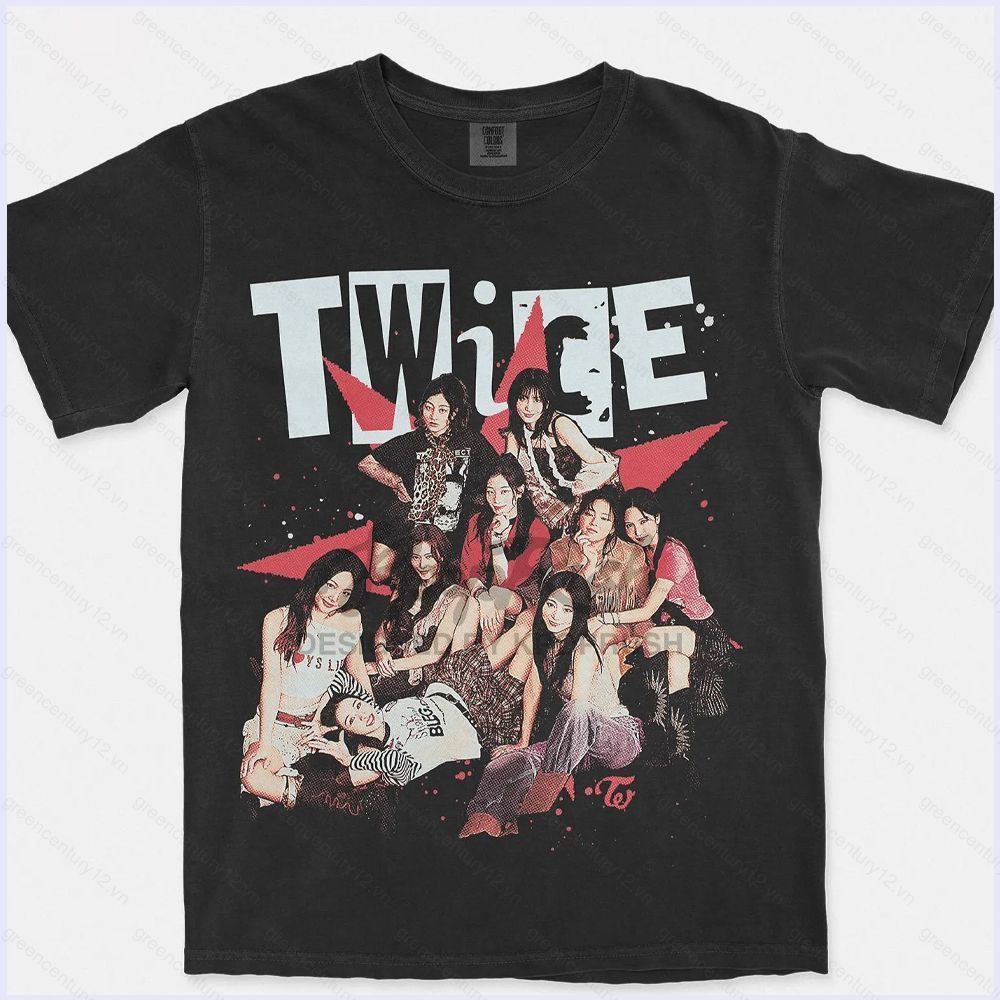 Áo Thun Mềm GC12 dành cho Fan K-Pop Twice - Hình Nayeon, Jeongyeon, Momo, Sana
