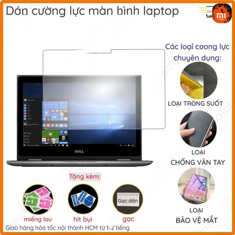 Dán cường lực màn hình dành cho Dell Inspiron 13 5378 5379 5368 5330 5320 13.3 inch nano trong, nhám
