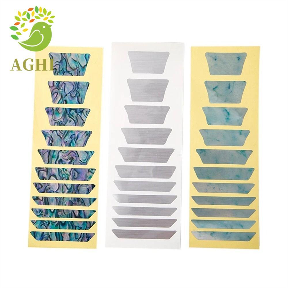 BLAZELINK Cross Inlay Đề Can Nhạc Cụ 22 Phong Cách Đàn Guitar Inlay Miếng Dán PET Đàn Guitar Điện Ba