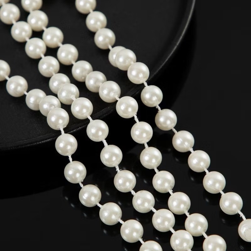 Combo 5-10 Mét Dây chuỗi ngọc trai trang trí set tài lộc, phụ kiện trang trí Tết tháp bánh tháp nước