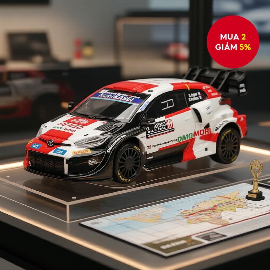 Bburago 1:43 Mô Hình Đồ Chơi Hợp Kim Toyota GR Yaris Hybrid Rally Car Siêu Xe