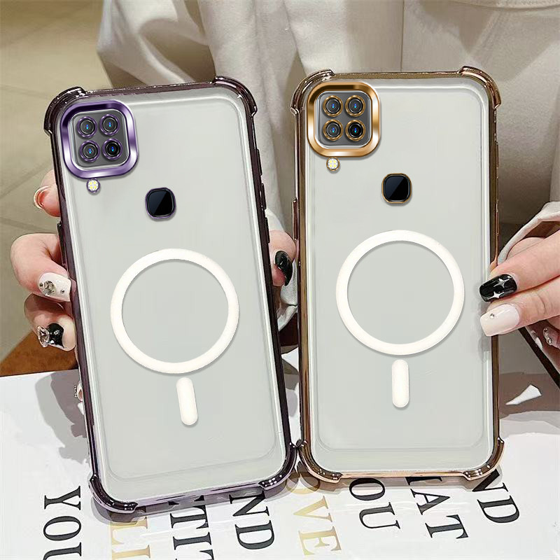 Thích hợp cho Infinix smart 6 Infinix hot 10S NFC Hots NFC Vỏ điện thoại chống sốc mạ điện NFC cho v