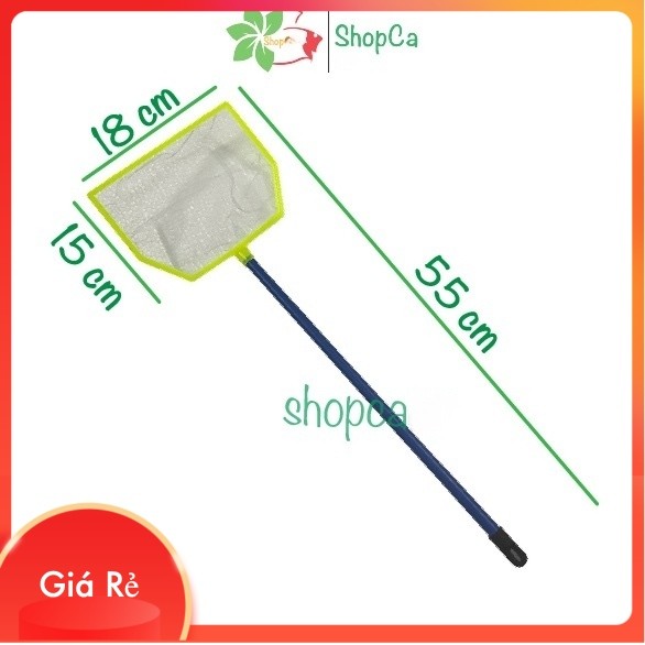Vợt cá cán nhựa dài 55 cm