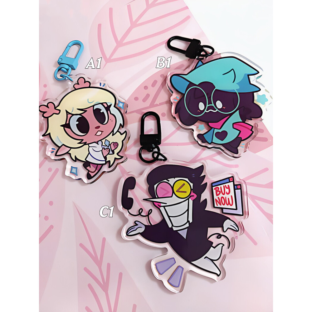 Deltarune: Noelle, Spamton, Ralsei | Acrylic Charm Cute cartoon game Character pendant