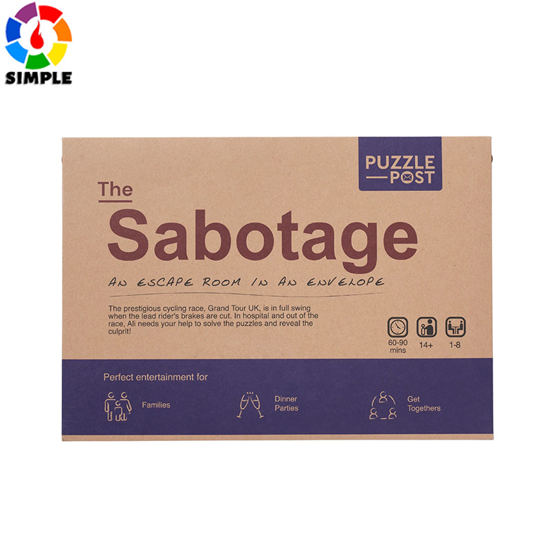 The Sabotage An Escape Room in an Envelope Board Game