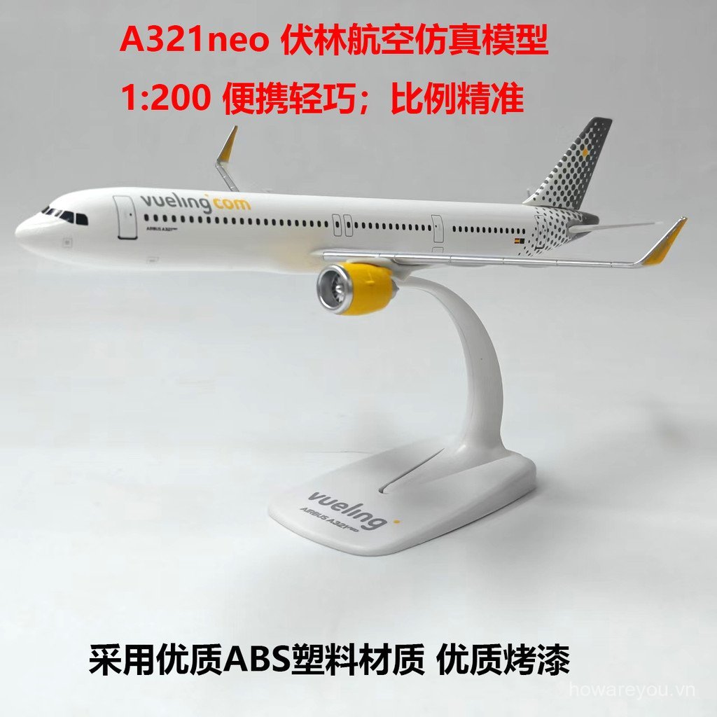 A321NEO Volin Airlines 1: 200 Nhựa Lắp Ráp Không Bánh Mô Phỏng Máy Bay Mô Hình Tĩnh Bộ Sưu Tập Trang