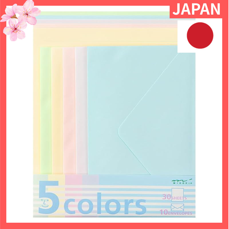 Midori Letter Set 5 Colors 91800589【Direct from Japan】
