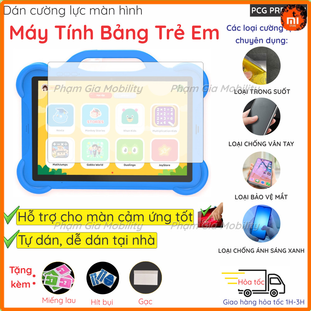 Dán cường lực màn hình dành cho tablet, máy tính bảng học tập trẻ em dành cho các dòng Winny, K15 K1