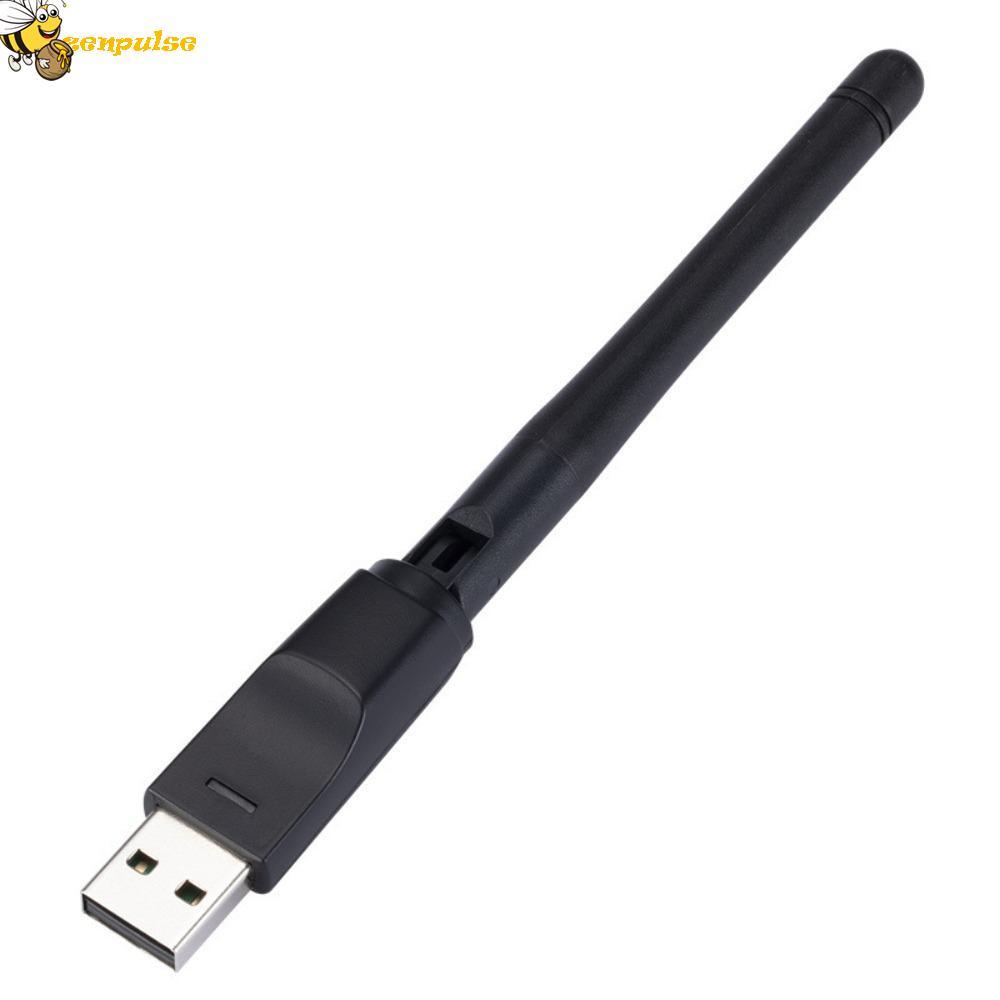 Card mạng ZENPULSE 150Mbps MT7601, Bộ chuyển đổi Wifi USB Wi-fi Dongle USB 150Mbps, Ăng-ten bền MT76