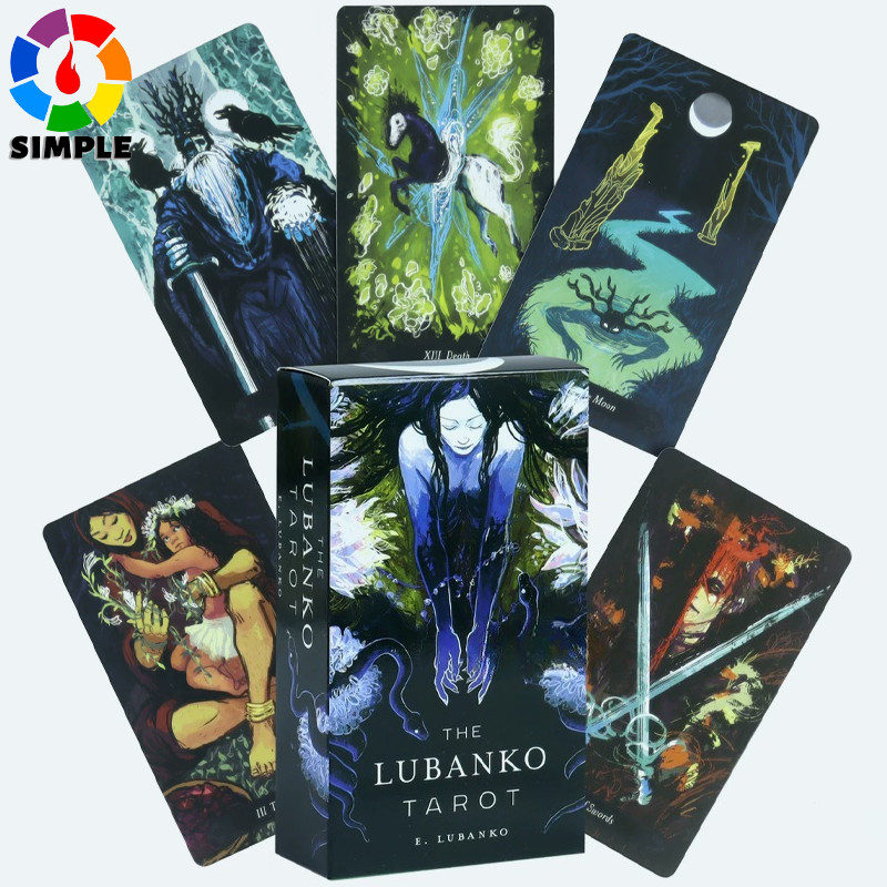 Lubanko Tarot Deck 80 Surreal & Queer-Inclusive Cards with 3 Lovers Cards 10.3*6cm Diverges Into A L