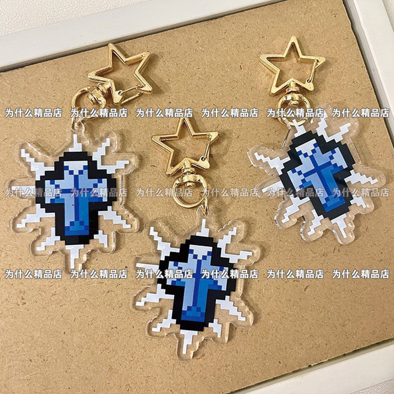 Game The Binding Of Isaac Cosplay Keychain Acrylic Bag Pendant Keyring Jewelry Halloween Accessories