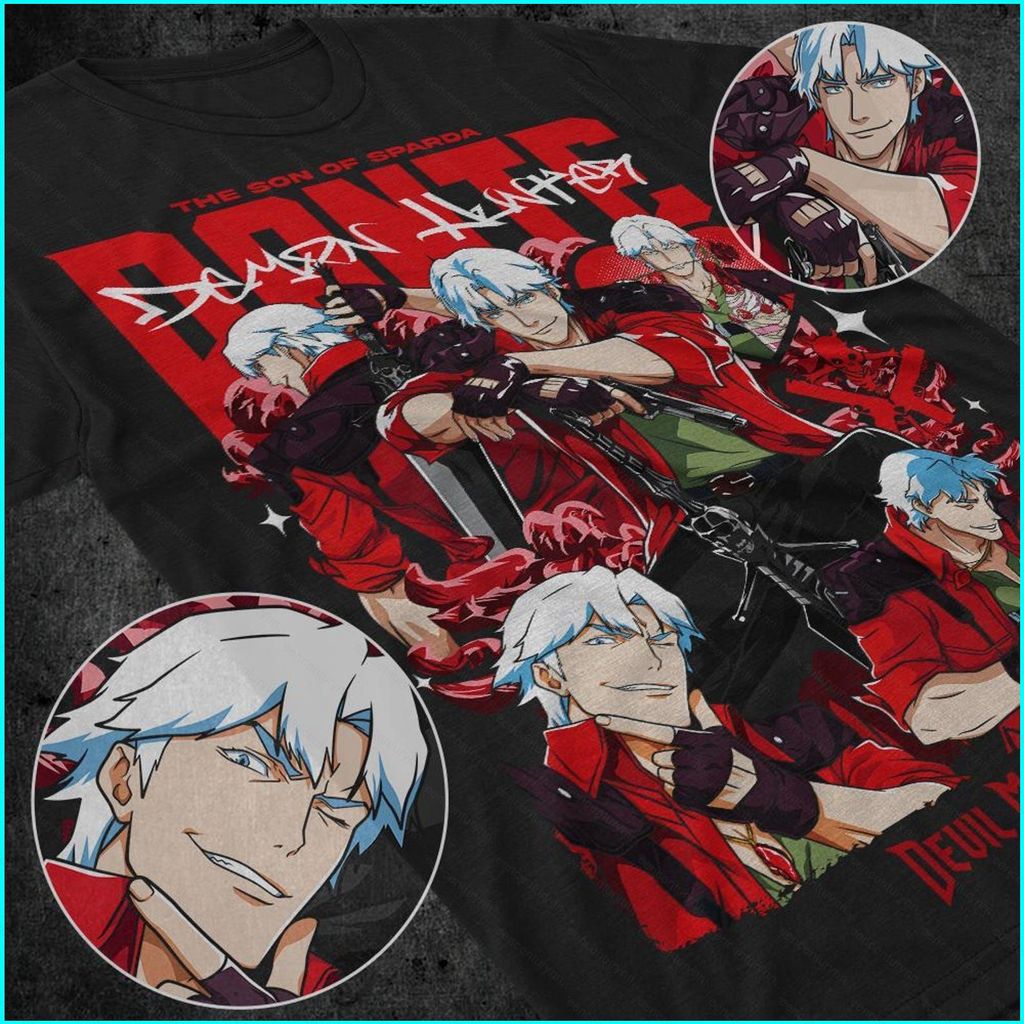 GN Devil May Cry Dante Shooting DMC Premium Unisex Áo thun ngắn tay anime NG