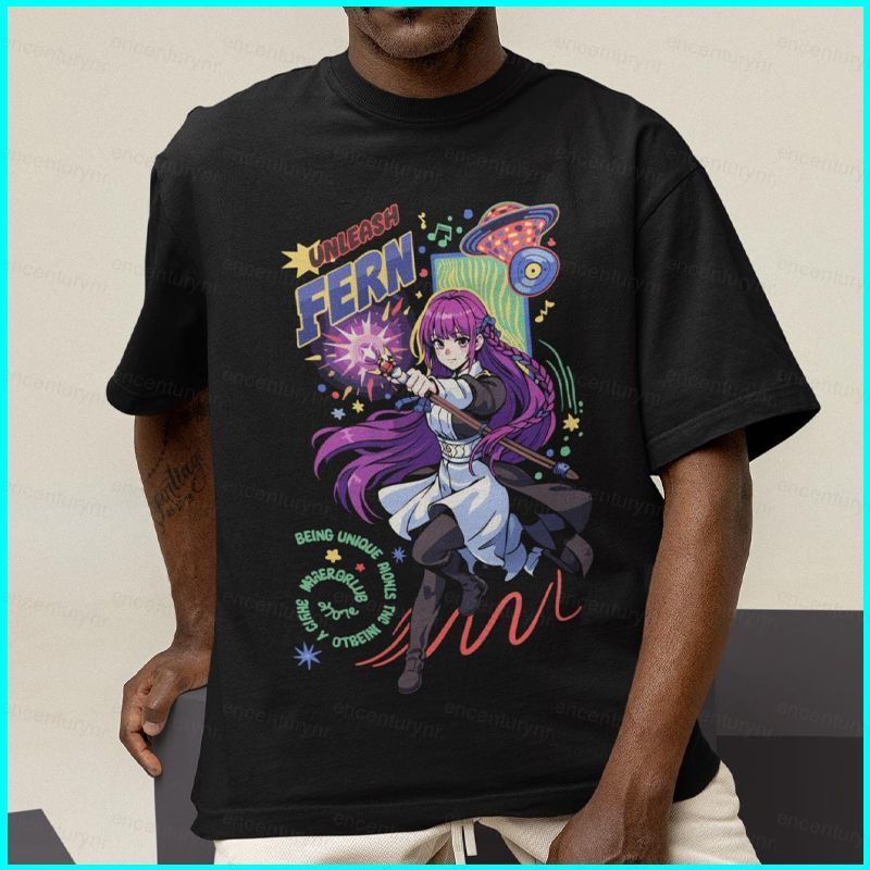 Áo thun GN Fern Frieren Beyond Journey's End tay ngắn, phù hợp mùa hè