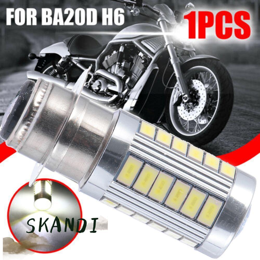 Đèn pha xe máy SKANDI Trắng DRL H6 BA20D