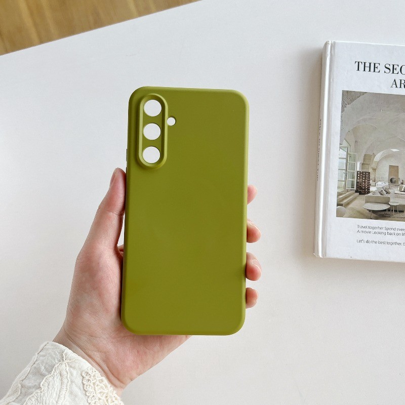 Ốp Điện Thoại Silicon Lỏng Cho Samsung A54 A55 A16 A56 Sạc Không Dây Da Mềm Mại Mịn Từ Bao Ốp Lưng C