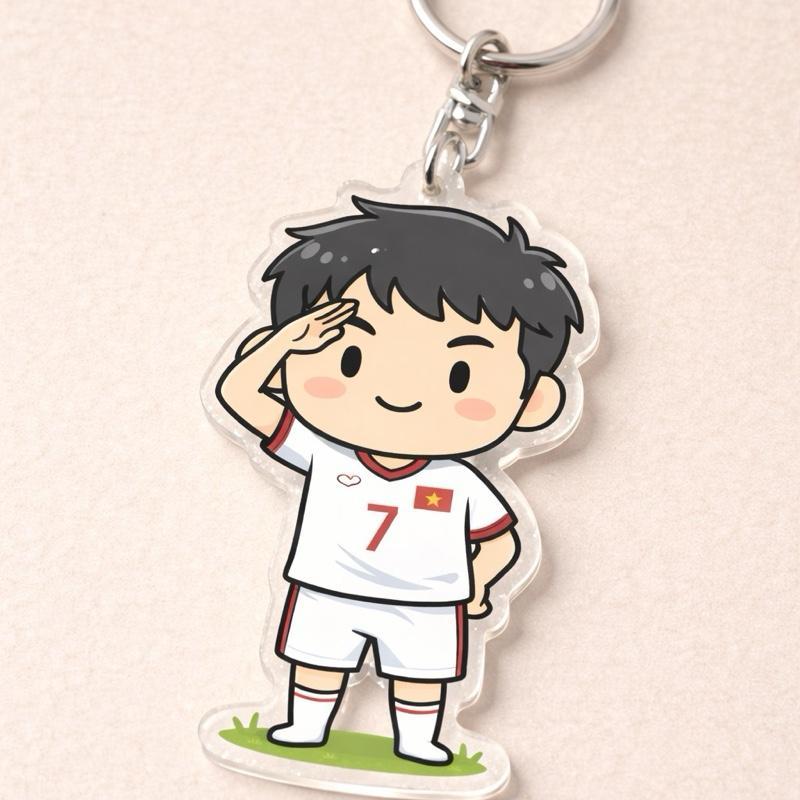 Móc khoá cầu thủ bóng đá đình bắc tuyển thủ việt nam