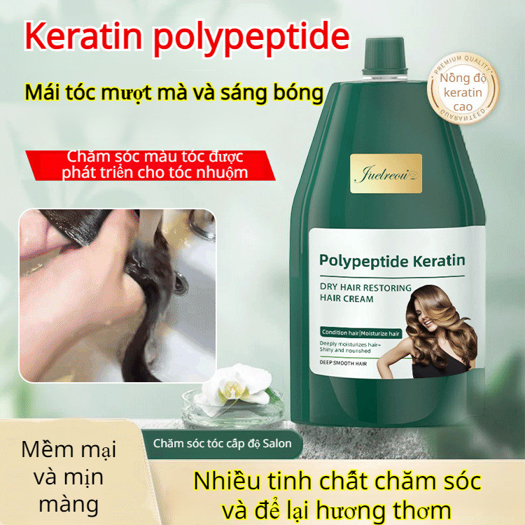 【Phục Hồi Tóc Hư Tổn Tức Thì】JS Kem Keratin Dưỡng Ẩm Mềm Mượt Tóc Chuyên Sâu - Phục Hồi Tóc Hư Tổn/K
