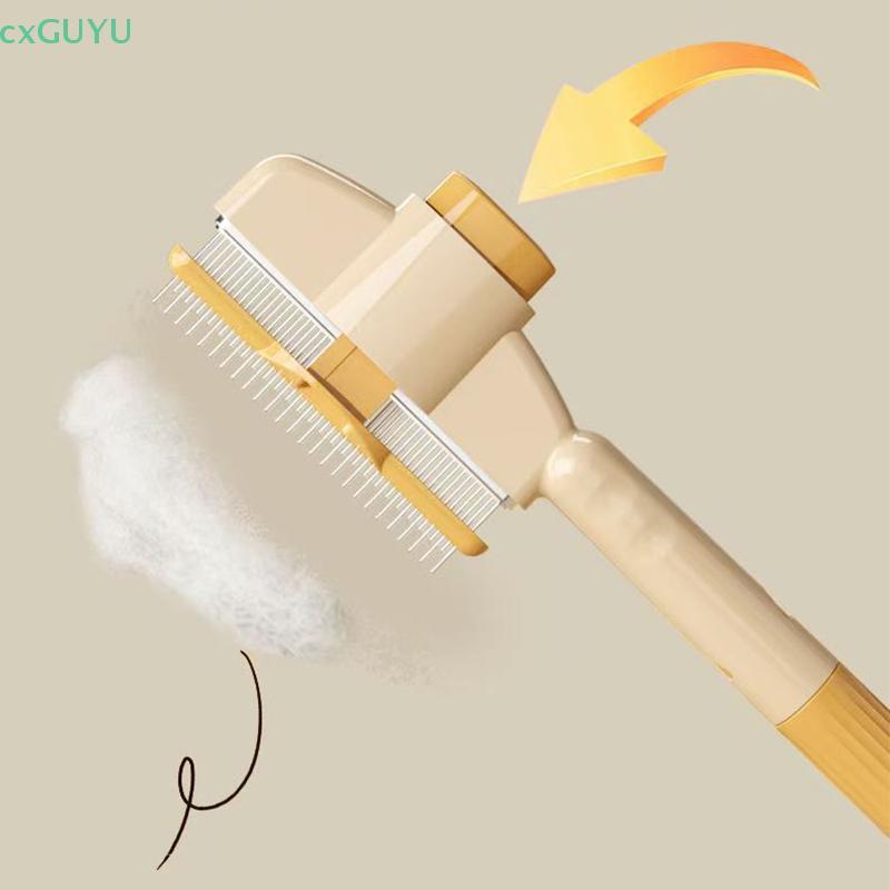 [cxGUYU] Dogb Pet Hair Remover One Button Dogs Brush Cat Brush Massagebs Dog Grooming Brushes Tool P
